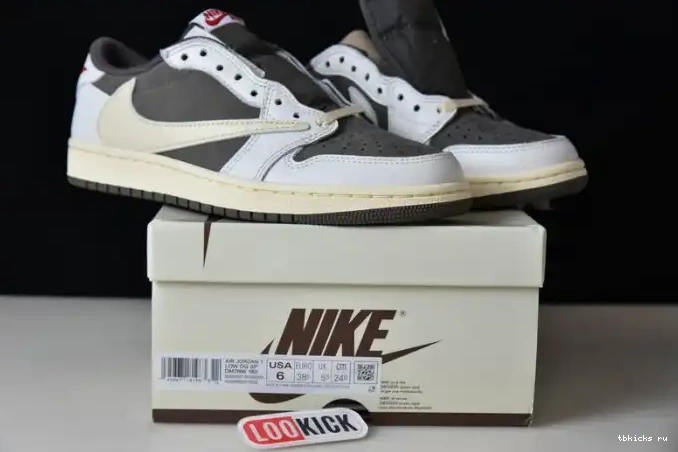 Cheap TB DM7866-162 Mocha Scott x Reverse Jordan Travis 1 Air 0521